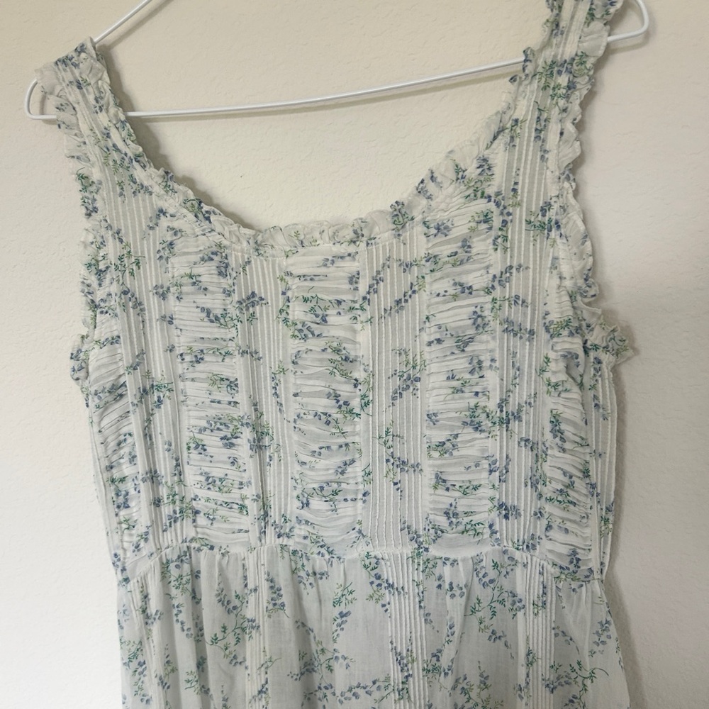 Doen Claribelle Cotton Midi Dress Blanc Bluebell Ballad - Picture 7 of 10